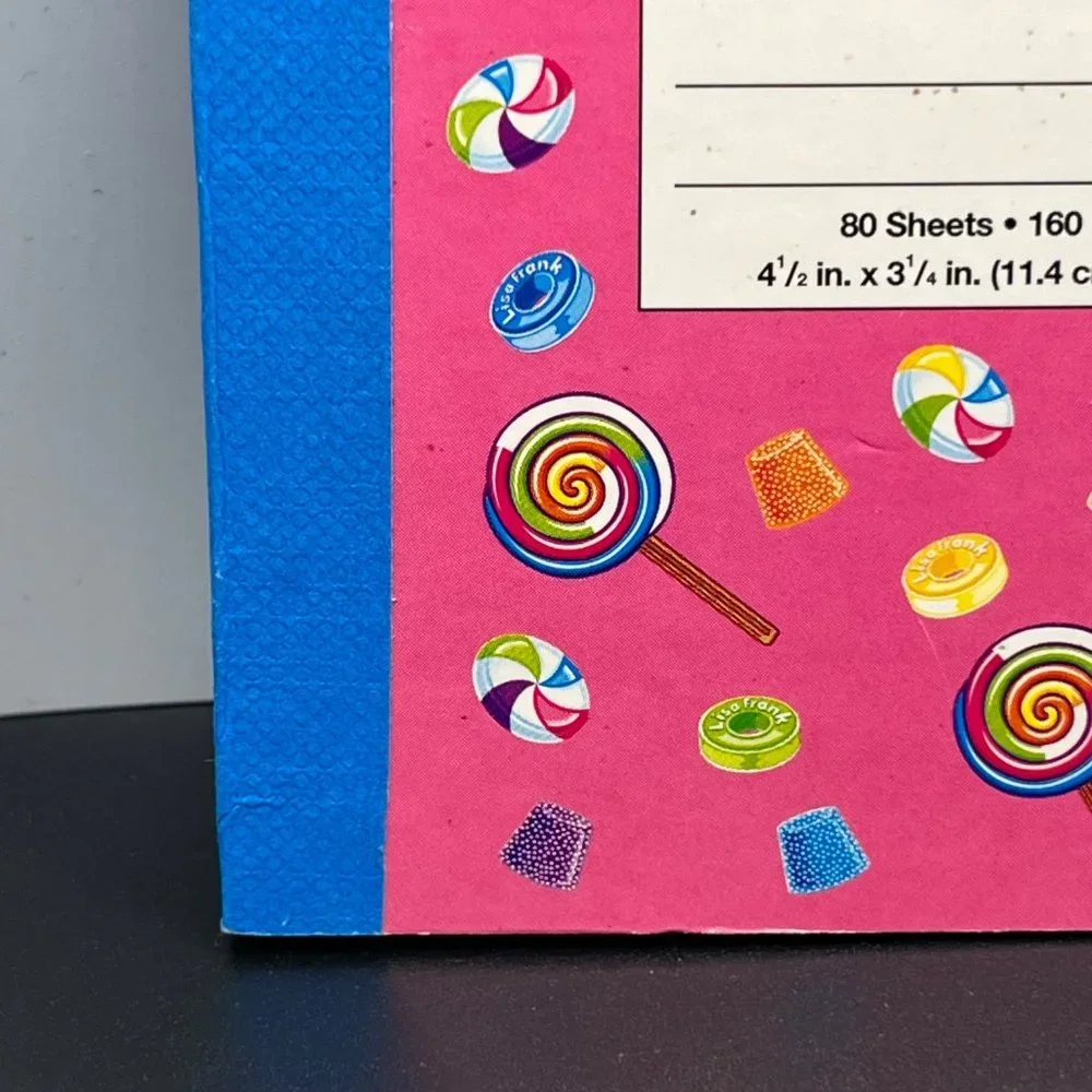 Lisa‎ Frank Candy Girl Mini Composition Book 4.5